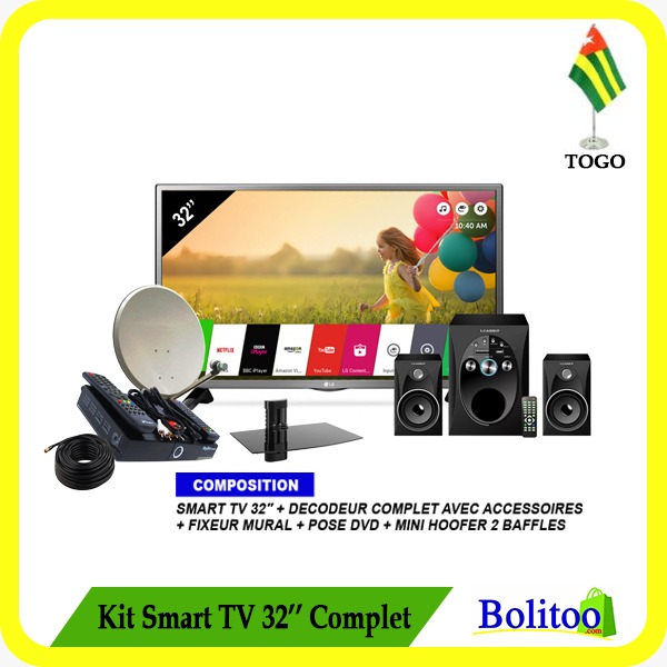 Kit Smart TV 32" Complet