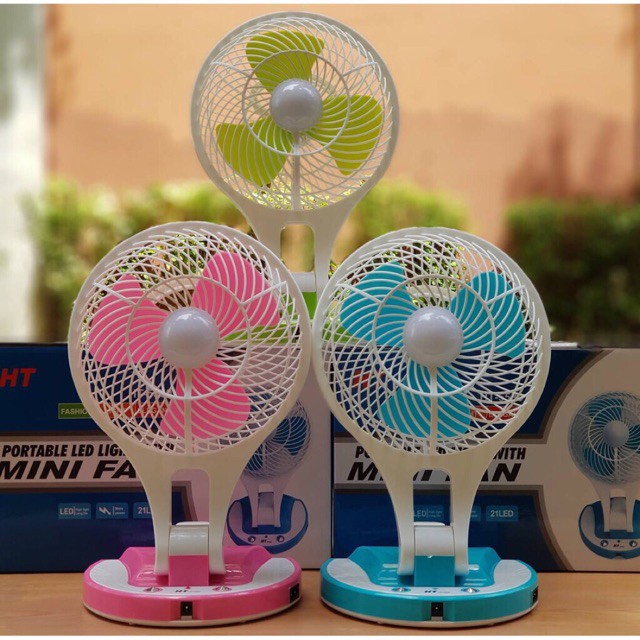 Mini ventilateur rechargeable de lumière LED DC Mini ventilateur Ventilateur  de table - Chine Ventilateur pliable et batterie Li Fan prix
