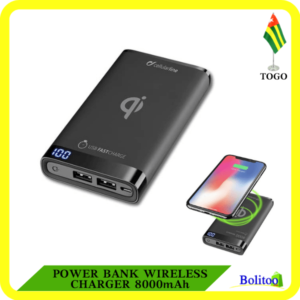 Power Bank Wireless Charger 8000mAh