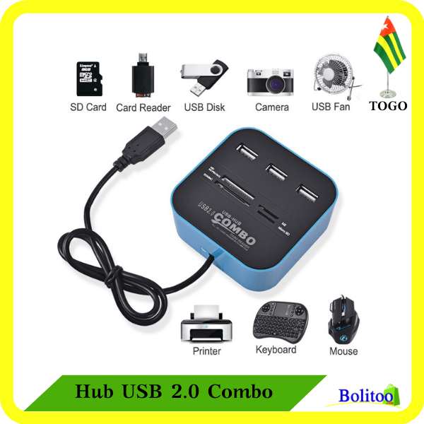 Hub USB 2.0 Combo