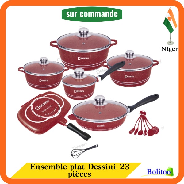 Ensemble Plat Dessini 23 Pièces