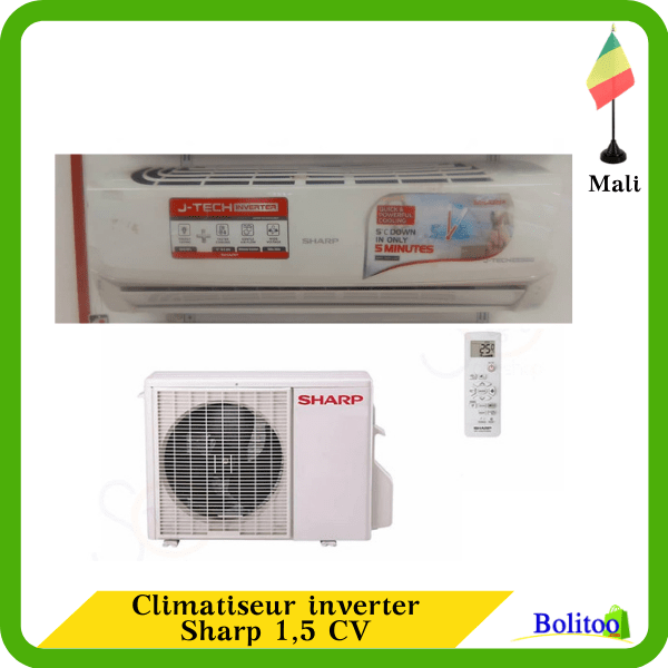 Climatiseur Inverter Sharp 1,5CV