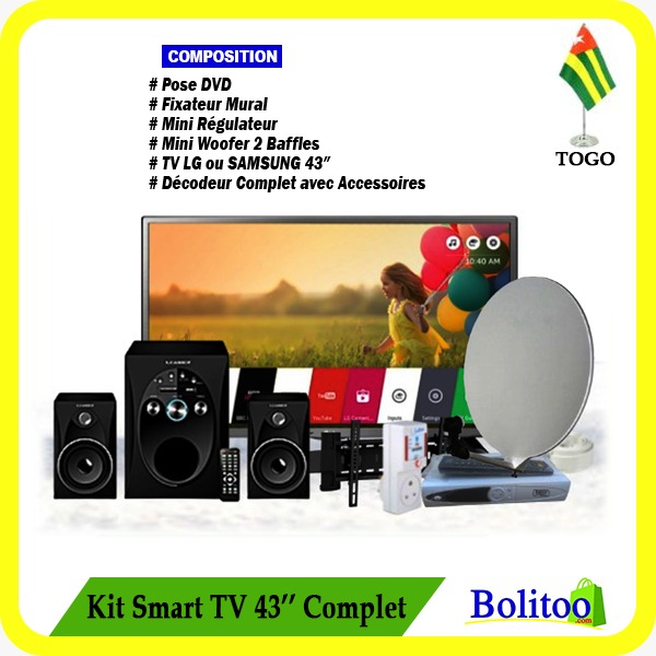 Kit Smart TV 43" Complet