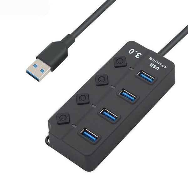 Multi-Hub USB 3.0 haut débit 4 ports