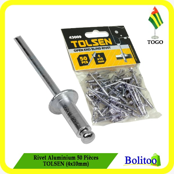 Rivet Aluminium 50 Pièces TOLSEN