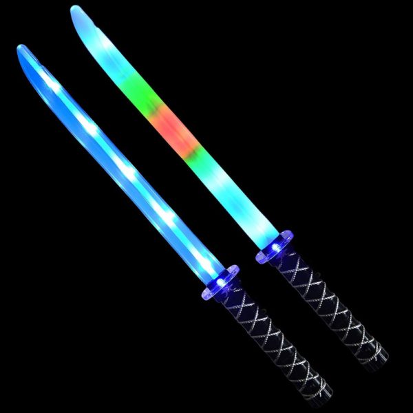 2 Épées Lumineuses à LED ninja pour enfants