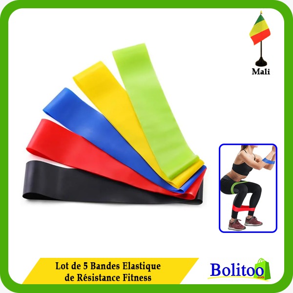 Bandes De Résistance KEERA (Lot De 3) - Tissu élastique Pour Musculation, Yoga, Pilates - Niveaux Léger, Moyen, Fort - Avec Sac