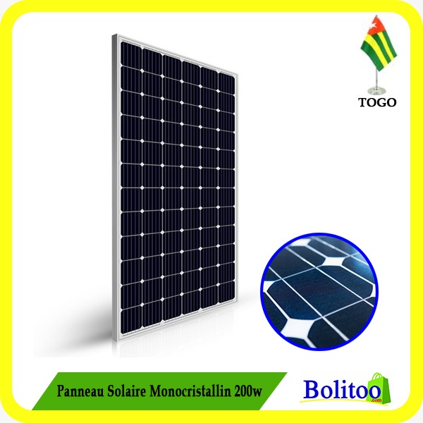 Panneau solaire monocristallin 200w-24v
