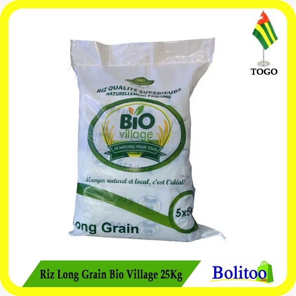 Riz Long Grain Bio Village 25Kg