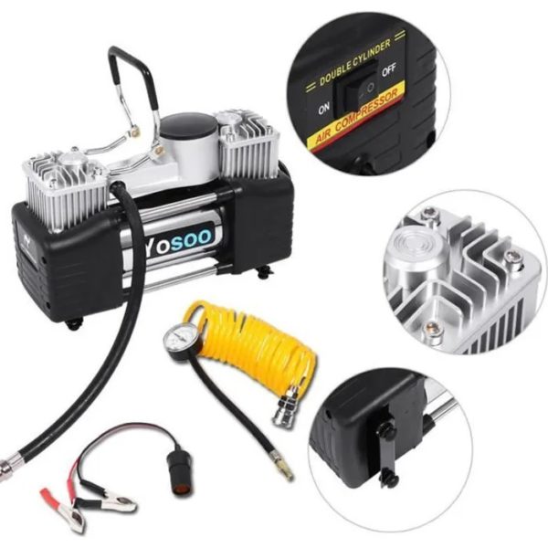 Compresseur d'Air double Cylindres 12V