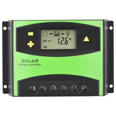 Contrôleur De Charge Solaire PWM 30A - Régulateur 12V/24V Avec écran LCD Et Port USB - Parfait Pour Camping, Jardin, Solaire Autonome