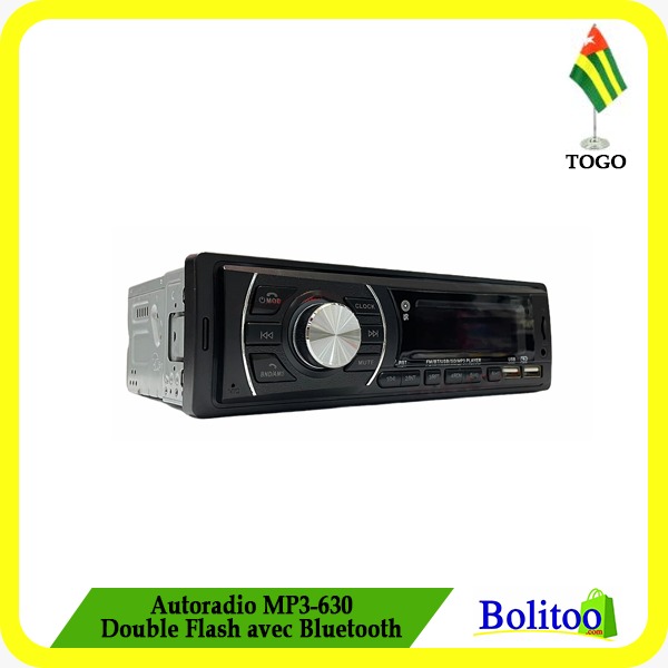 Autoradio MP3-630 Double Flash avec Bluetooth
