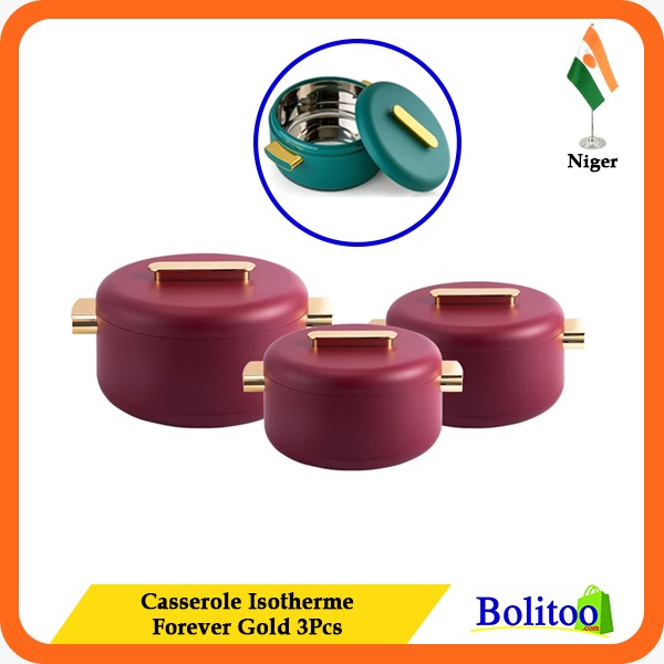 Casserole Isotherme Forever Gold 3pcs
