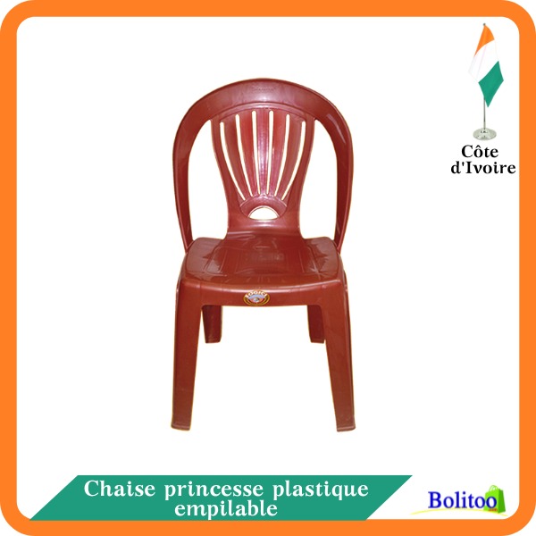 Chaise Princesse plastique empilable