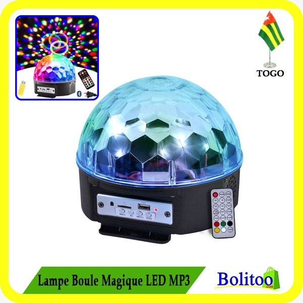 Lampe Boule Magique LED Mp3