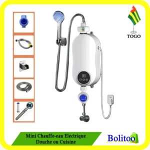 DAOHHFO Chauffe-eau Électrique 60L 220V - Chauffe-eau Mural Horizontal Avec Protection Fuites - Blanc