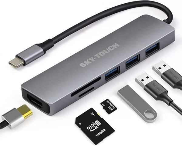 Adaptaeur Airsky 5 en 1 USB-C vers USB 3.0