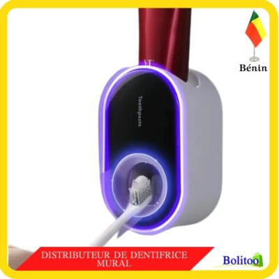 1 Distributeur De Dentifrice Mural Mains Libres Pour Enfants, Douche, Salle De Bain, Lavabo