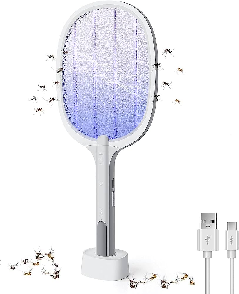 Moustiquaire et anti moustique GENERIQUE Raquette électrique tue  antimoustiques mouches insectes volants