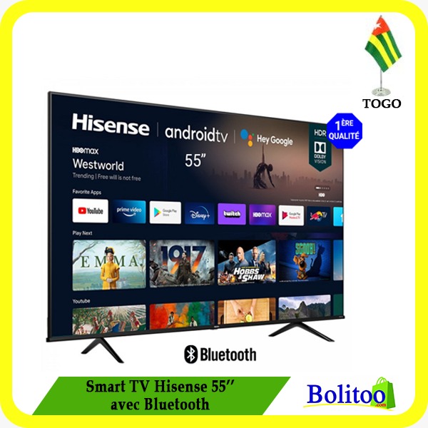 Smart TV Hisense 55″ avec Bluetooth