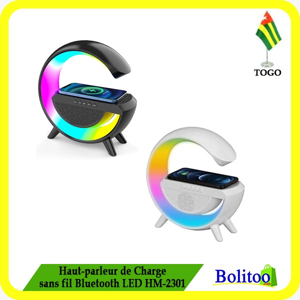 Haut-parleur de Charge sans fil Bluetooth LED HM-2301