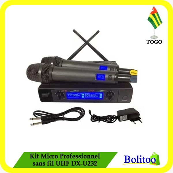 Kit Micro Professionnel sans fil UHF DX-U232