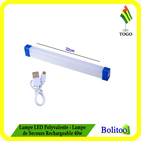 Lampe LED Polyvalente - Lampe de Secours Rechargeable