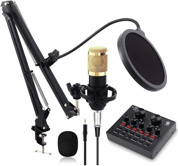 Ensemble Microphone BM800 avec Carte Son V8