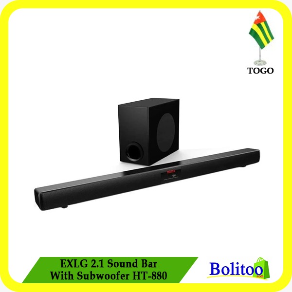 EXLG2.1 Sound Bar avec Subwoofer HT-880