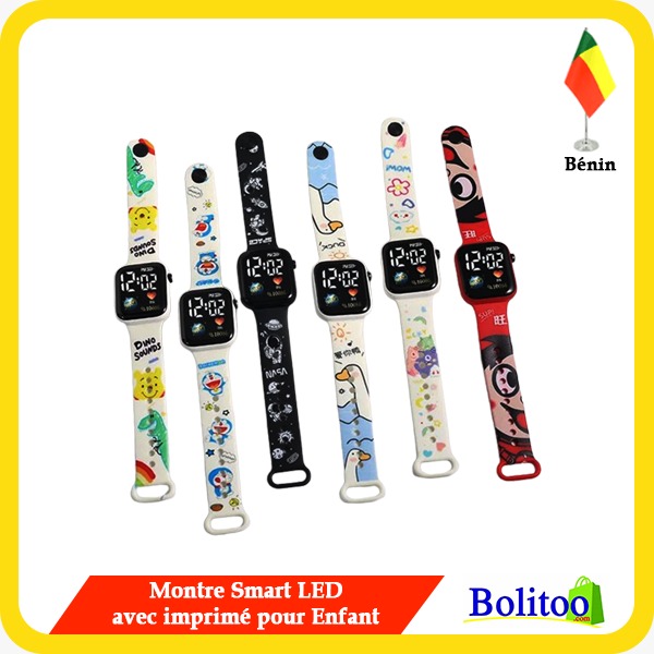 Montre Smart LED avec imprimé pour Enfant