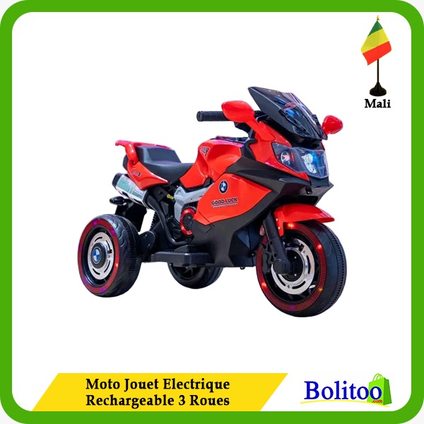 Moto Jouet Électrique Rechargeable 3 Roues
