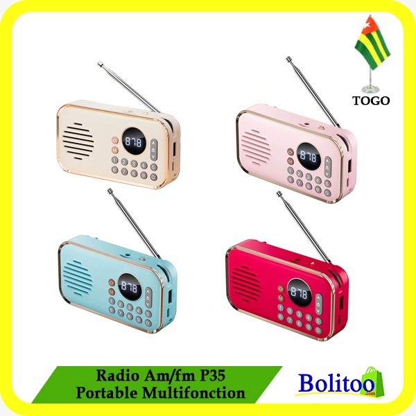 Radio Am-FM P35 Portable Multifonction