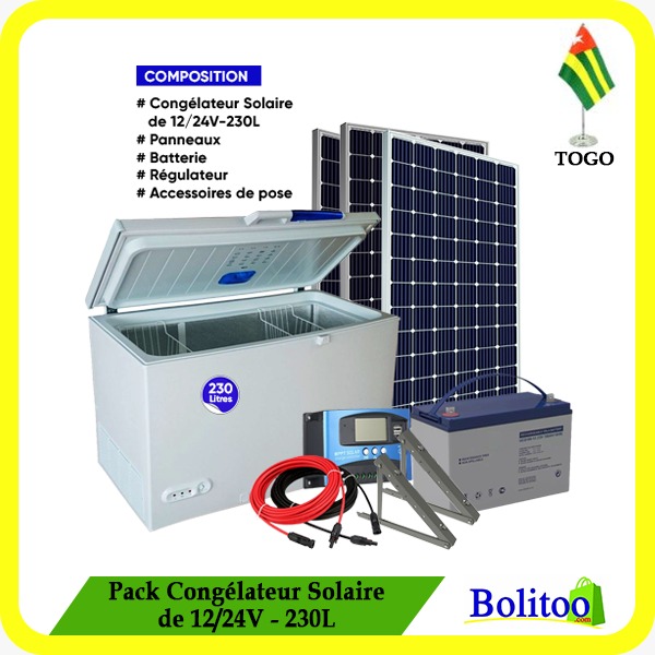 Pack Congélateur Solaire de 12 à 24 V - 230L