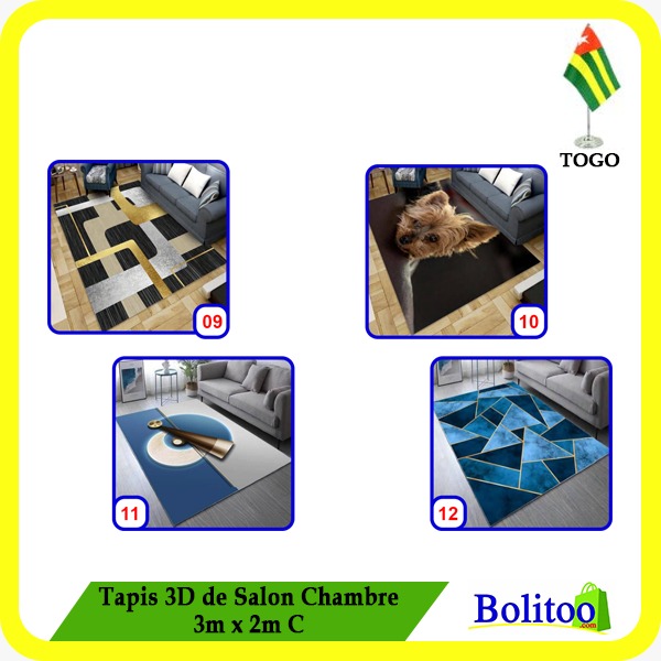 Tapis 3D de Salon Chambre