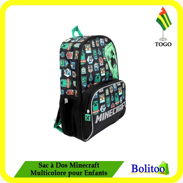 Sac à Dos Minecraft Multicolore pour Enfants