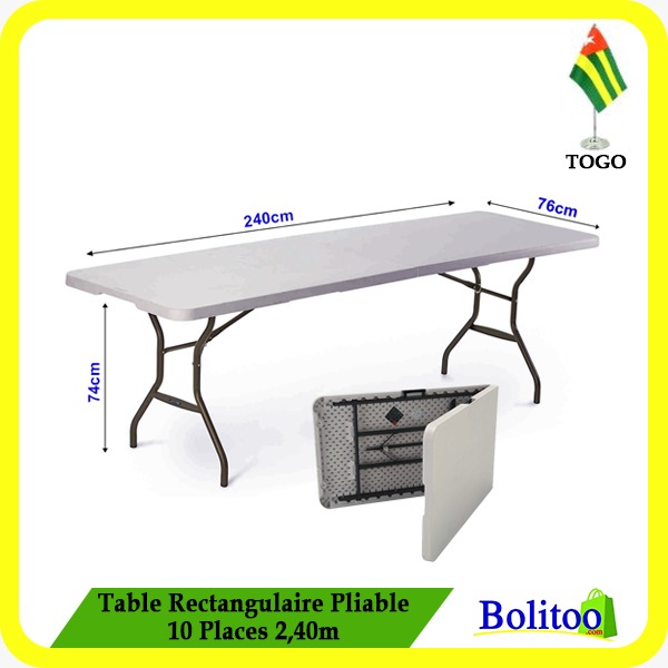 Table Rectangulaire Pliable