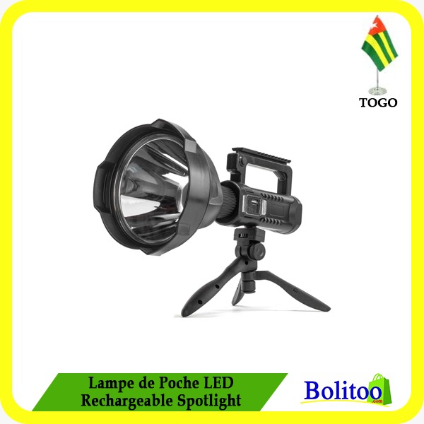 Lampe de Poche LED Rechargeable Spotlight