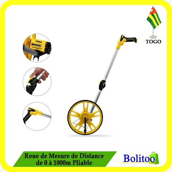 Roue de Mesure de Distance de 0 à 1000m Pliable