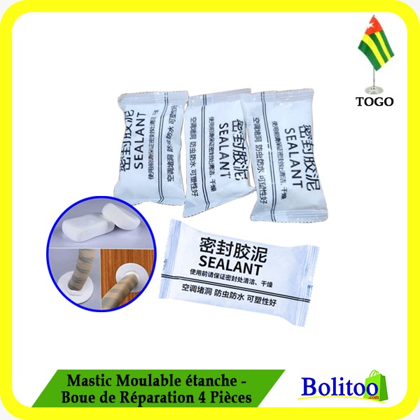 Mastic Moulable Étanche - Boue de Réparation 4Pcs