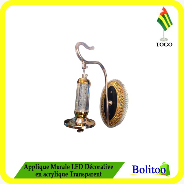 Applique Murale LED Décorative en Acrylique Transparent