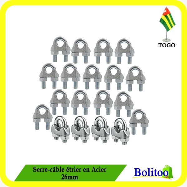Serre-câble Étrier en Acier