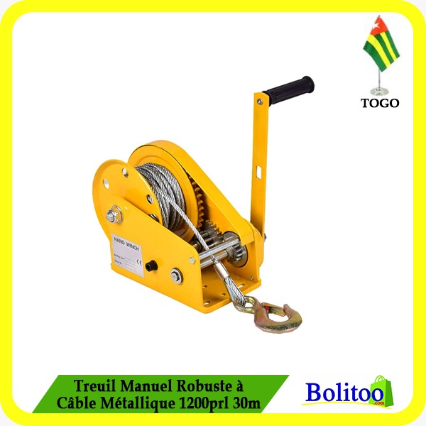 Treuil Manuel Robuste à Câble Métallique 1200prl