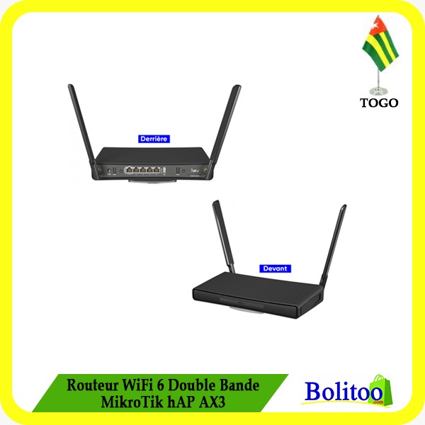 Routeur Wifi 6 Double Bande Mikrotik hAP AX3