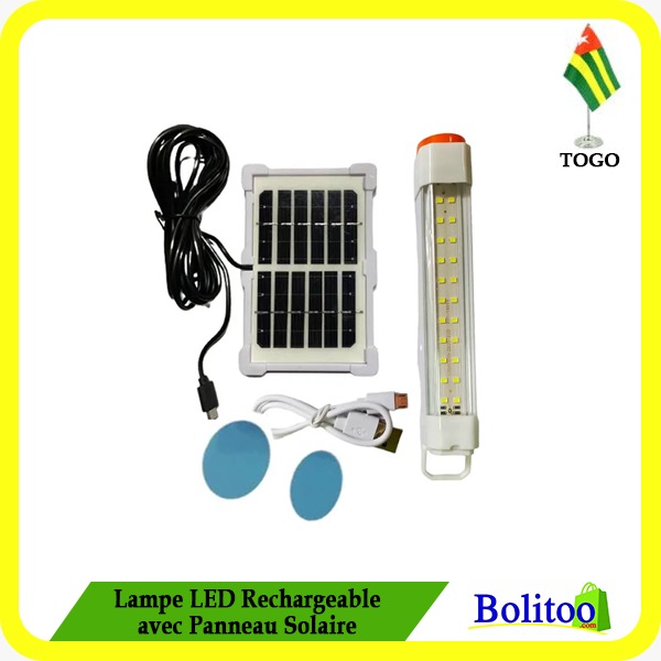Lampe LED Rechargeable avec Panneau Solaire