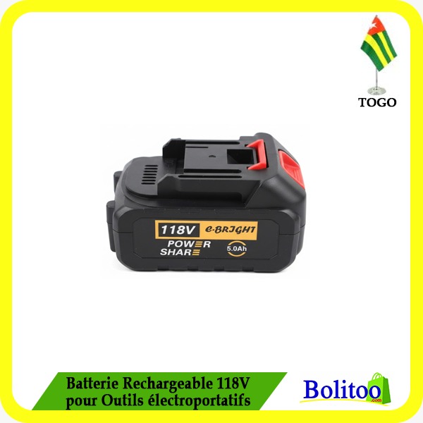 Batterie Rechargeable 118V pour Outils Électroportatifs