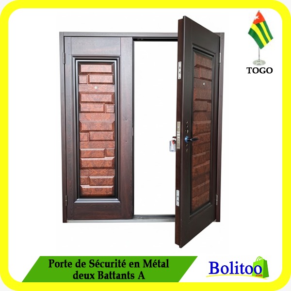 Porte de Sécurité en Métal 2 Battants