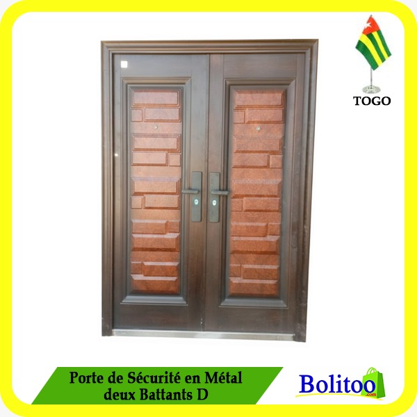 Porte de Sécurité en Métal 2 Battants