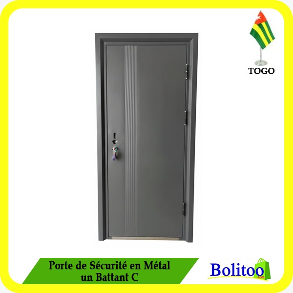 Porte de Sécurité en Métal un Battant