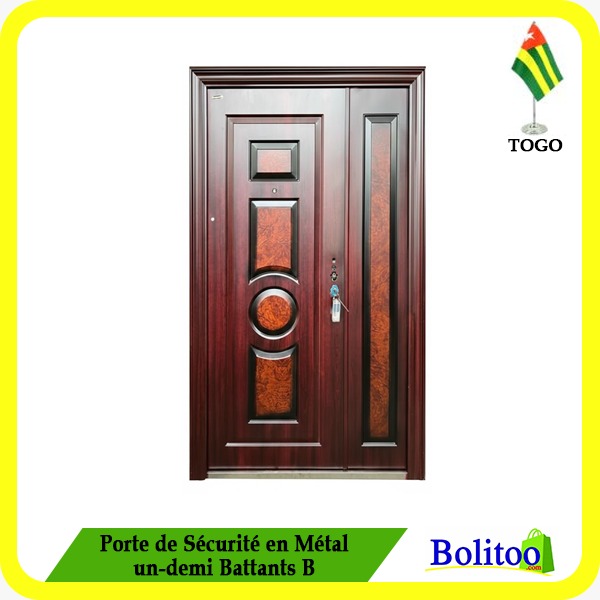 Porte de Sécurité en Métal un-demi Battants