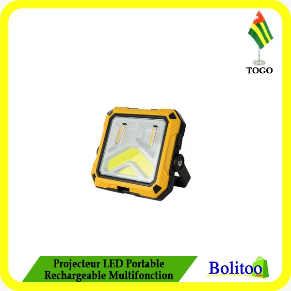 Projecteur LED Portable Rechargeable Multifonction